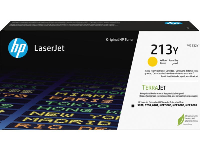 Тонер-картридж HP 213Y Yellow Extra High Yield Original LaserJet Toner Cartridge W2132Y