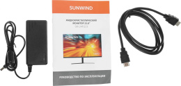 Монитор SunWind 23.8" SM-24FI223 черный IPS LED 5ms 16:9 HDMI матовая 250cd 178гр/178гр 1920x1080 100Hz VGA DP FHD 3.0кг SM24SB02