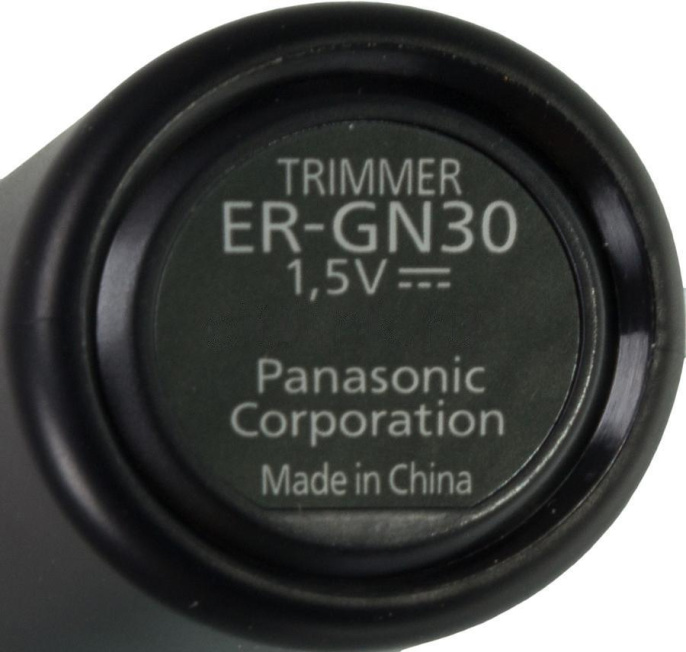 Триммер PANASONIC ER-GN30-K черный/серебристый [er-gn30-k520]