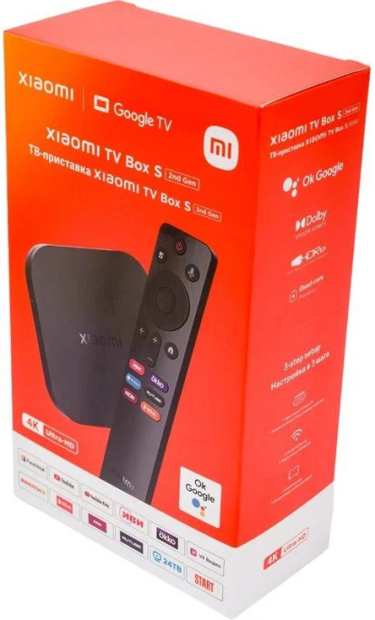 Медиаплеер Xiaomi TV Box S,  8ГБ [pfj4167ru]