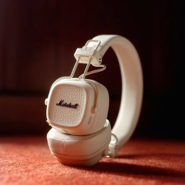Наушники Marshall Major V Кремовый 1006833 беспроводные, с микрофоном, накладные, портативные, съёмный аудиокабель, Bluetooth 5.3, частотный диапазон: 20-20000 Гц, быстрая зарядка, время работы: 100 ч