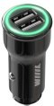 Автомобильное зарядное устройство Wiiix UCC-5-2-01-ANT,  2xUSB-A,  2.4A, черный