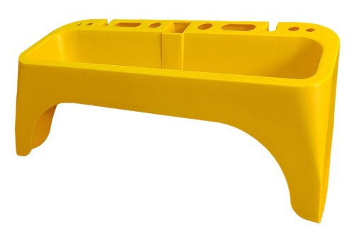 Органайзер АЛЮМЕТ на стремянку пластиковый, накладной, желтый АК012