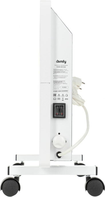 Конвектор DOMFY DCW-CH1220,  2000Вт,  с терморегулятором, белый