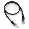 Патч-корд PREMIER PP12-0.5M/BK литой (molded), UTP, кат.5E, 0.5м, 4 пары, 26AWG,  алюминий омедненный,  многожильный,  черный