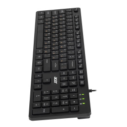 Клавиатура Acer OKW122, проводная, USB, мембранная, черный [zl.kbdee.00c]