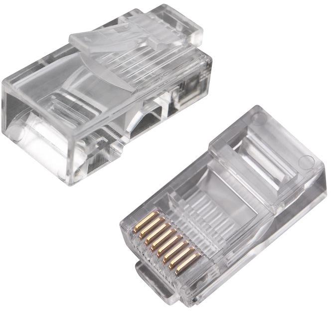 Коннектор PROCONNECT 05-1021-3 UTP кат.5E RJ45 прозрачный