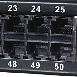 Патч-панель 19", 50 портов RJ-45, кат.3, 1U WT-2052