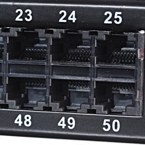 Патч-панель 19", 50 портов RJ-45, кат.3, 1U WT-2052
