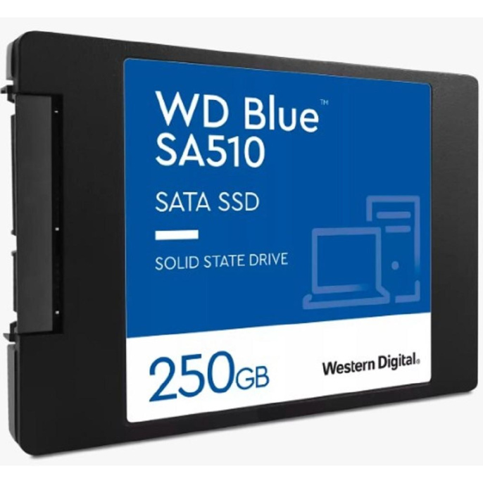 SSD накопитель WD Blue SA510 WDS250G3B0A 250ГБ, 2.5", SATA III, SATA