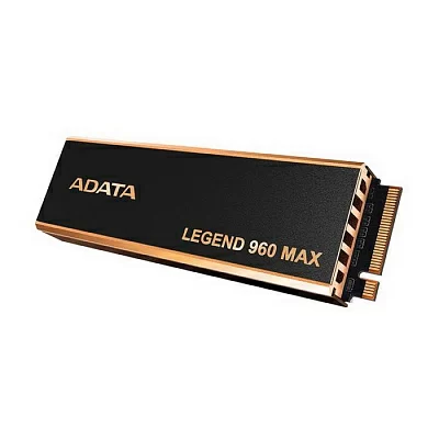 Твердотельный накопитель A-DATA SSD LEGEND 960 MAX, 4000GB, M.2(22x80mm), NVMe 1.4, PCIe 4.0 x4, 3D NAND, R/W 7400/6800MB/s, IOPs 700 000/550 000, TBW 3120, DWPD 0.43, with BIG Heat Spreader (5 лет)