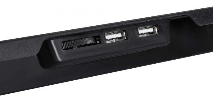 Подставка для ноутбука Digma D-NCP180-5, 18", 415х295х25 мм, 2хUSB, вентиляторы 5 х 79/150 мм, 850г, черный
