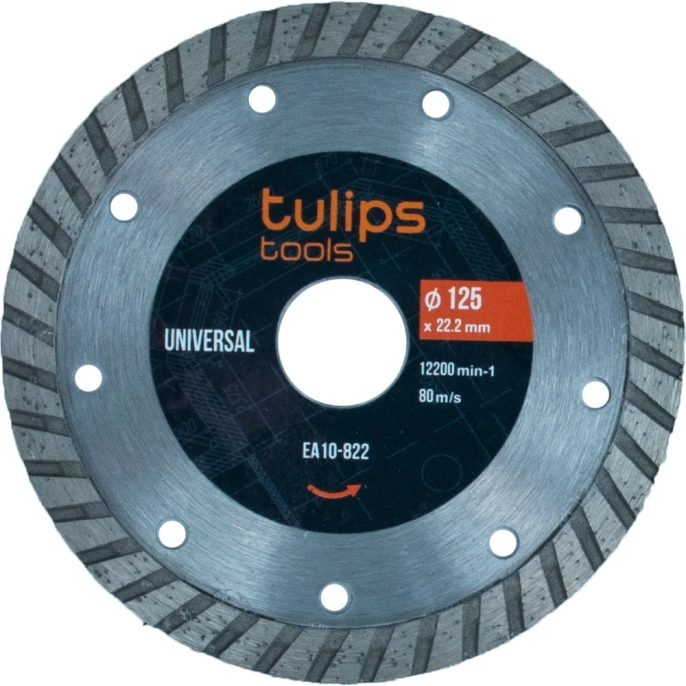 Диск алмазный Turbo 125х22.2 мм Tulips tools EA10-822