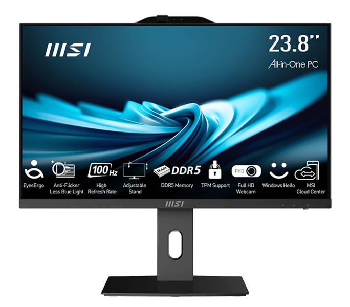 Моноблок MSI Pro AP242P 14M AiO 23,8" FHD 1920x1080 IPS AG Non-touch, Core i5-13500 2.5GHz , 16Gb 16*1 DDR5 SO-DIMM, 512GB SSD M.2, Intel Graphics,WiFi,BT,camera,WirelessKB&amp;mouse Eng/Rus,noOS,1y w-ty,Black