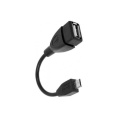 Rexant 18-1181 USB кабель OTG mini USB на USB шнур 0.15M черный