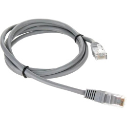 Патчкорд/ Патчкорд литой "Telecom" UTP кат.5е 1,5м серый (NA102--1.5M)