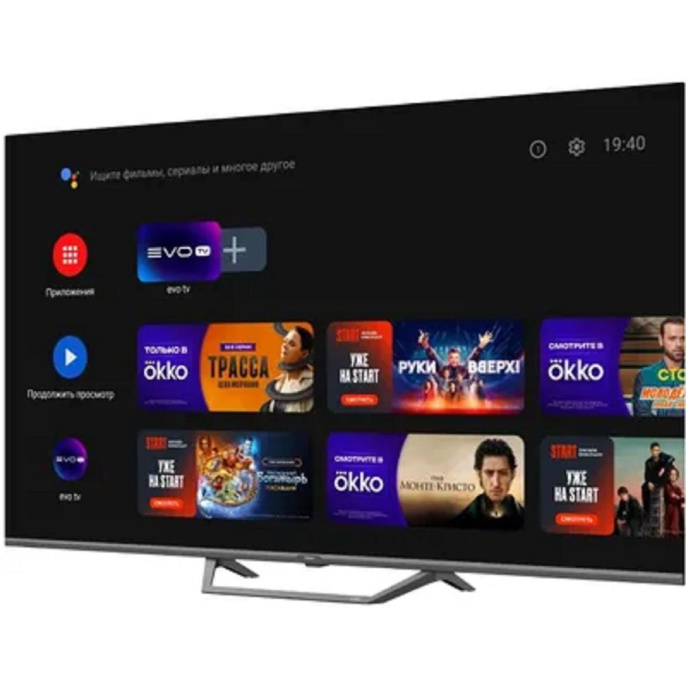 43" Телевизор HAIER Smart TV S2 Pro, QLED, 4K Ultra HD, черный, СМАРТ ТВ, Android TV[DH1PM9D00RU]