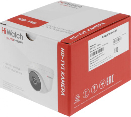 HiWatch DS-T233 (2.8 mm) 2Мп внутренняя купольная HD-TVI камера с EXIR-подсветкой до 40м