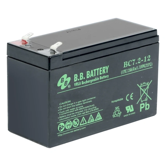 Батарея аккумуляторная (12 В; 7.2 Ач) BB Battery BC 7,2-12