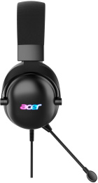 Гарнитура игровая Acer AHW122,  для компьютера, мониторные,  проводные, черный [zl.hdscc.01u]