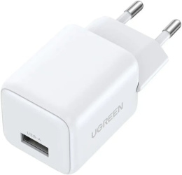 Сетевое зарядное Ugreen X518 75623 (белый) сетевое зарядное для телефонов/для планшетов, USB Type-A, 18 Вт, быстрая зарядка, без кабеля