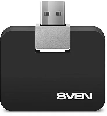 USB-концентратор SVEN HB-677, black (USB 2.0, 4 порта, без кабеля, блистер)