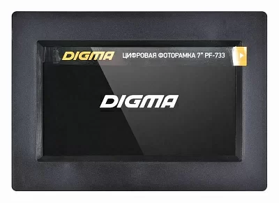 Фоторамка Digma 7" PF-733 800x480 черный пластик