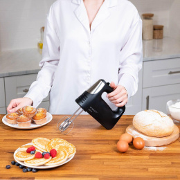 Миксер Scarlett SC-HM40S23, ручной,  черный и серебристый