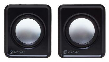 Колонки Oklick OK-331,  2.0,  черный [440404]