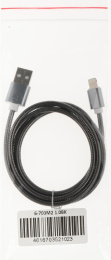  Кабель Premier 6-703M2 1.0BK USB m -Lightning m 1м черный пакет