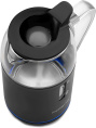 Чайник электрический Polaris PWK 1563CGL 1.5л. 2200Вт черный/прозрачный корпус: пластик/стекло