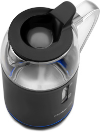 Чайник электрический Polaris PWK 1563CGL 1.5л. 2200Вт черный/прозрачный корпус: пластик/стекло