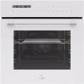 Духовой шкаф электрический LEX EDS 101 WH,  61л,  дверца с 3 стеклами,  белый/нержавеющая сталь
