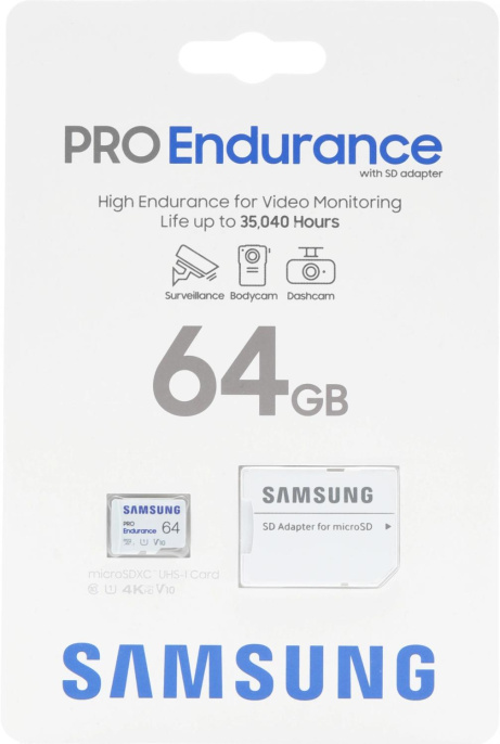 Флеш карта microSDXC 64GB Samsung MB-MJ64KA PRO Endurance + adapter