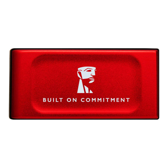 1ТБ Внешний диск SSD Kingston XS1000 SXS1000R/1000GA, USB 3.2 Gen 2, запись - 1000МБ/с, чтение - 1050МБ/с, красный