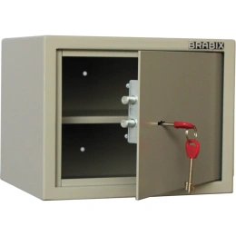 Мебельный сейф BRABIX D-24m 240х310х60мм, 7кг, ключевой замок, крепление к стене 291162