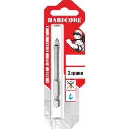 Сверло по керамограниту и керамической плитке (5 мм; 2 грани) Hardcore 150005