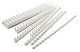 Пружины для переплета пластиковые Silwerhof d 45мм 341-410лист A4 белый (50шт)