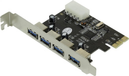Контроллер Orient VA-3U4PE RTL PCI-Ex1 USB3.0 4 port-ext