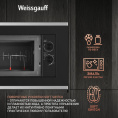 Микроволновая печь Weissgauff HMT-2017 Grill 20л. 700Вт черный встраиваемая