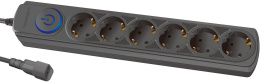 Сетевой фильтр Ippon BK-6-UPS-1.8-10-B, 1.8м, черный