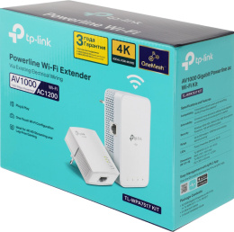Адаптер Powerline PowerLine TP-LINK TL-WPA7517 KIT Gigabit Ethernet,  2 шт.