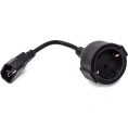 Кабель питания Filum cee 7/3-с14, 3x0.75мм², 220в, 10a, чёрный, 0.15м FL-APC10-EU-C14-0.15M