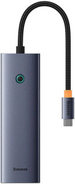 Док-станция Baseus UltraJoy B00052805813-00 Type-C to HDMI4K@60Hz*1+USB3.0*2+PD*1+RJ45*1+SD/TF3.0*1 Space Grey (BS-OH112)