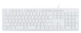 Клавиатура Оклик 500M белый USB slim Multimedia (1061586) кабель 1.5м