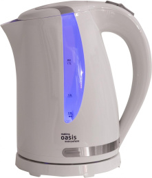 Чайник электрический OASIS K-2PW, 1.7л, пластик