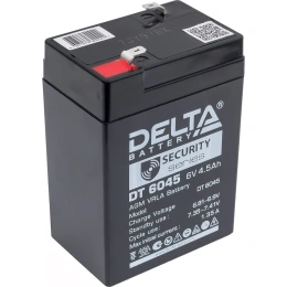Аккумуляторная батарея 6V/4.5Ah Delta DT 6045 70/47/100(104), 0.75кг, 5лет, F1  4614010040031