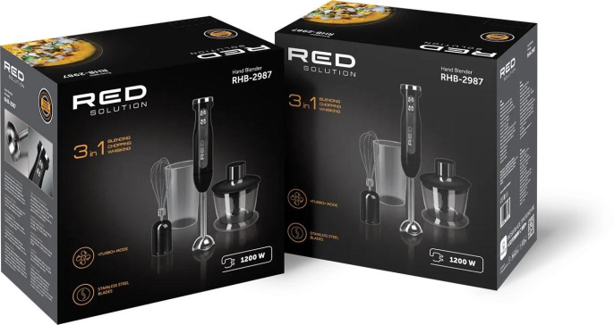 Блендер RED solution RHB-2987, стационарный, черный/стальной