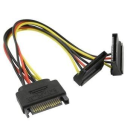 ORIENT C574 Переходник питания SATA 15pin (M) - 2 x SATA 15pin (F), угловые разъем
