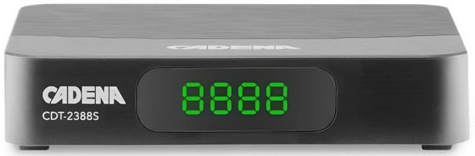 Ресивер DVB-T2 Cadena CDT-2388S,  черный